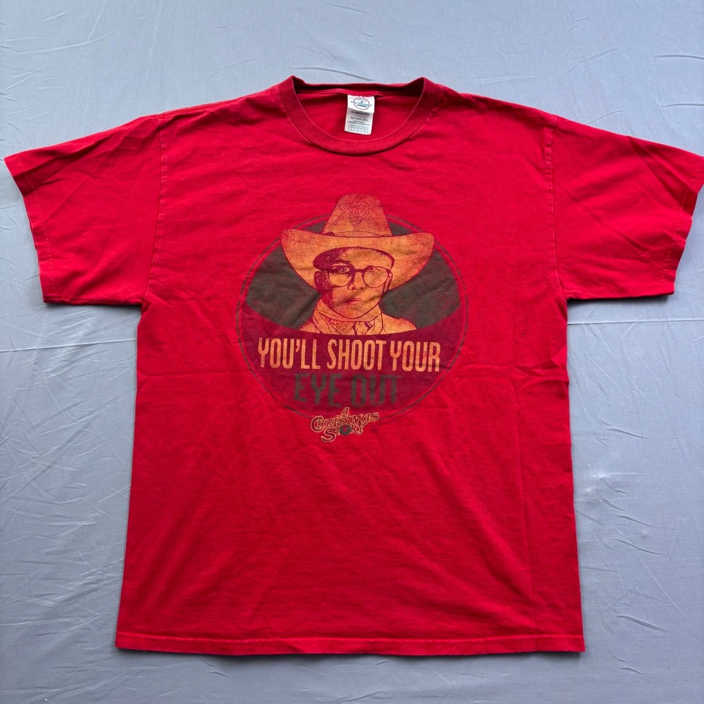 Delta A Christmas Story Youll Shoot Your Eye Out Ralphie Red Graphic‎ T-Shirt L